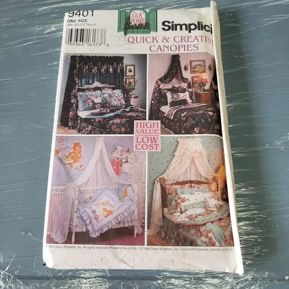 Vintage Pattern Sewing Crafts Hobby Simplicity Home Canopies 9401